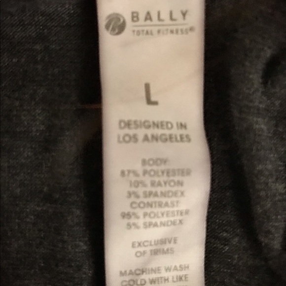 Bally Total Fitness Exercise Workout Shirt with open back - Picture 4 of 5